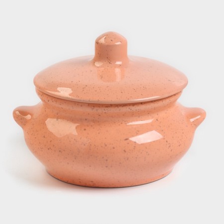 Borisovsky ceramics “Flamingo”, 500 ml, 13 × 19.5 cm, pink baking pot