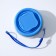 A silicone cup folding with a lid of the Aille, 200 ml, 8.5 × 9 cm, blue color