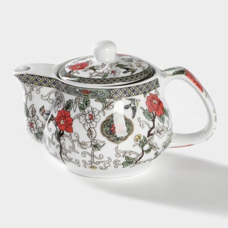 A set for the tea ceremony Ceramic "Flowering", 5 items: 4 PIALA 30 ml, kettle 200 ml-4