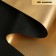 Matte film for flowers, double -sided, "aura", gold - black, 57 cm x 5 m