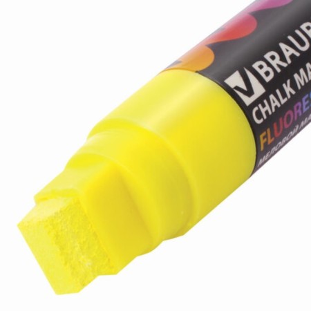 Cretaceous Brauberg "Pop-Art", 15 mm, dry, for smooth surfaces, yellow-4