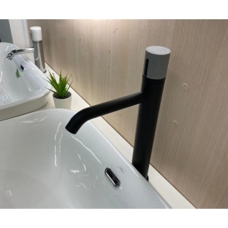 Bronze de Luxe Focus 24615BG sink mixer, pour 167 mm, brass, black/gray-6