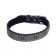 Leather collar with braid, 39-51 x 2.5 cm, mix