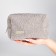 Women's road cosmetic bag with a Textura lining, gray color