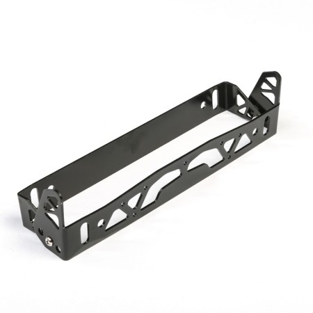 A platform for a room with an adjustable angle of inclination, black
