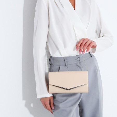 Bag-clate on magnet, beige color-5