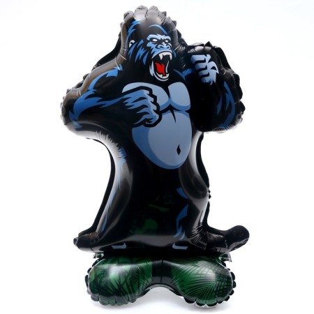 Foil ball 15 "Gorilla", on a stand, under the air