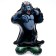 Foil ball 15 "Gorilla", on a stand, under the air