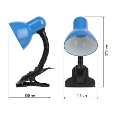 Desktop lamp ERA N-102, IP20, 40W, blue-3