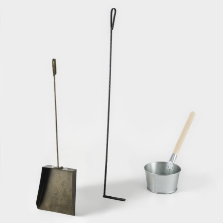 Set "Bann", bucket 1.5 l, poker 90 cm, large scoop for ash