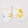Socks children's baby I am "dinosaurs", white color, 8-10 cm