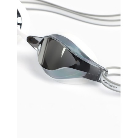 Onlytop swimming glasses, white, mirror-1
