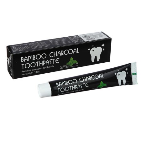 Black toothpaste based on bamboo coal and mint, 105 g