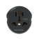 Universal adapter 16a, with salary, 220 V, black and white, flush into the outlet, disbursed. Pack.
