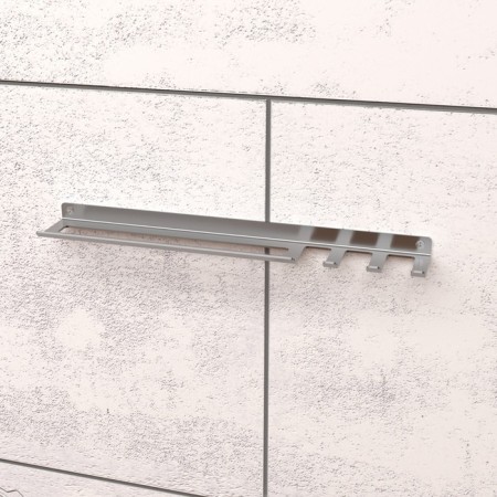 Holder for storing skewers and accessories barbecue, wall -mounted, stainless steel-1