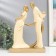 Souvenir Polystone "Meeting of lovers" White with gold 9x19x28 cm