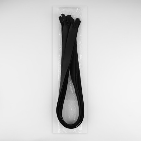 Lightning "Spiral", No. 5, detachable, waterproof, automatic lock, 90 cm, black color-1
