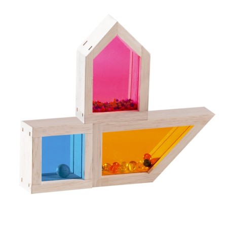 Wooden toy Rainbow blocks "Color and Sound", with a sound effect-4