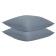 A set of two pillowcases from a jeans-blue satin with a brawing effect from the Essential collection