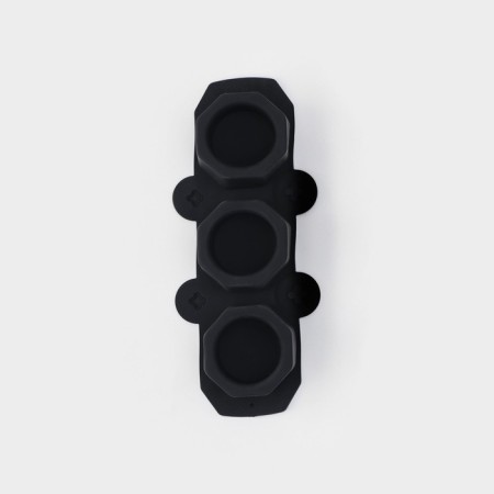 Ice form "Stack", 21.5 × 9 × 4.8 cm, 3 cells (5.9 × 5.5 cm) Black color-2