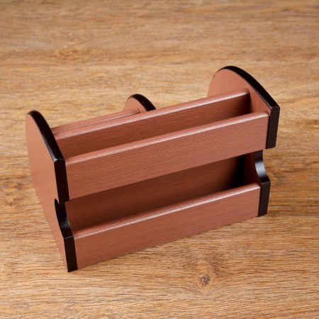 Organizer 5 sections, 1 sliding box, a series of ash shimo dark with Kant Dark, 14*21cm-6