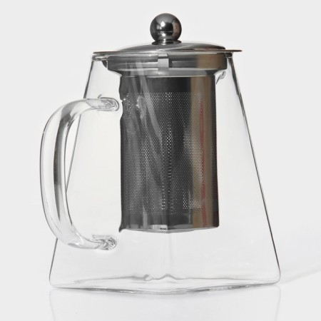 A glass teapot with a metal sieve Magistro "Darcy", 750 ml-2
