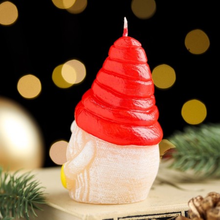 Decorative candle "Toy dwarf", 5.1x5.1x8 cm-2