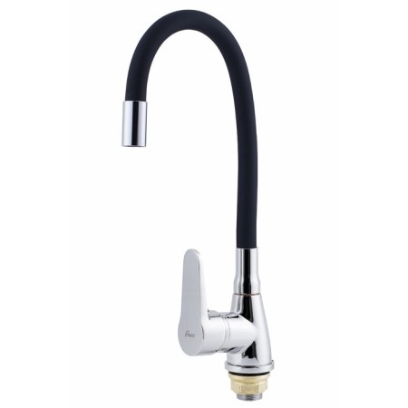 FAUZT FZS-822-BL101 kitchen mixer, single-leaf, excess length 200 mm, chrome/black