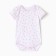 Body baby with short sleeve, white color/hearts, height 68
