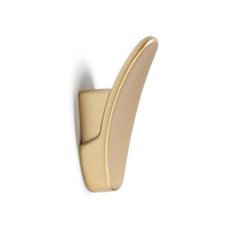 Furniture hook CAPPIO PLATE, one -rod, matte gold color
