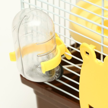 A cage for rodents "Pigzon" with a lock, 31 x 24 x 27 cm, brown-4