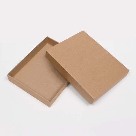 Box the team without printing a lid is a brown without a window 26 x 21.5 x 4 cm-2