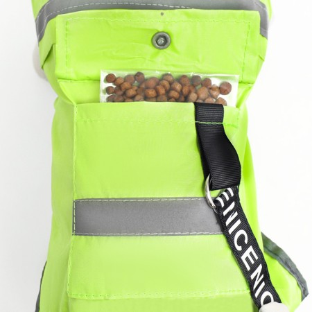Dog ovens, demi -season with a visor, size S (DS 28, OG 41, Osh 31 cm), Green-6