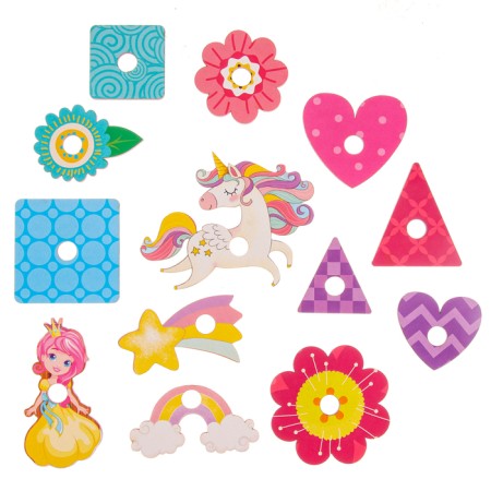 Board game. Geobard with add. elements "Princess Castle" 20x20 cm-6