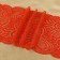Lace elastic fabric, 180 mm × 2.7 ± 0.5 m, red color