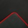 Defender Black XXL mouse mat, game, 400x355x3 mm, black and red