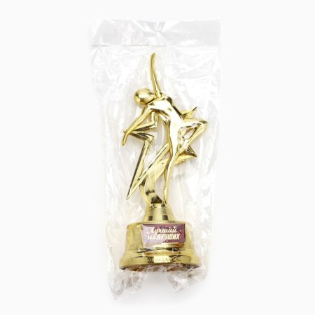 The award figure "The best of the best", gold, plastic, 21.5 x 7.5 cm-5