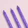 Candles for the cake "Classic" with a stand, 13 cm, 6 pcs, lilac