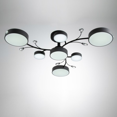 Hunter chandelier 7XLED 132W 3000-6000K Gray 76x76x21 cm Bayerlux-1
