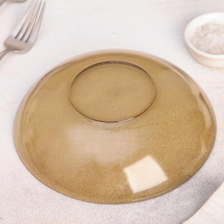 Deep plate Basilico, 650 ml, d = 18 cm, brown color-2