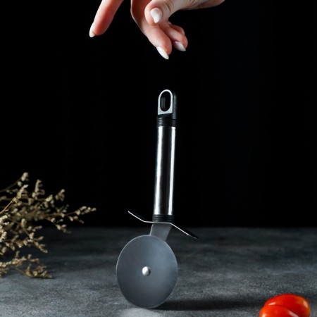 Knife for pizza and dough the share "Assistant", 20 cm, black color-7