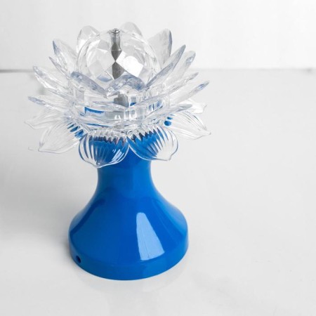 Light device "Flower" 12.5 cm, glow RGB, 220 V, blue-1