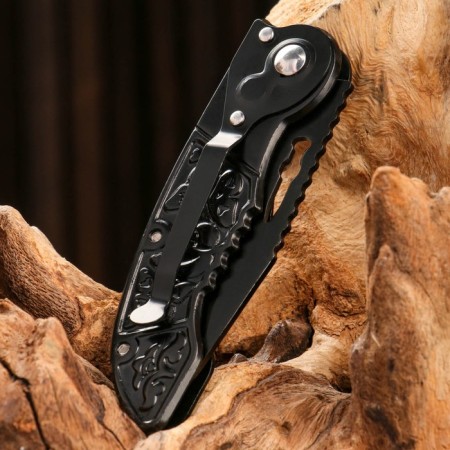 Folding “Piranha” Knock 16cm, Blade 68mm/1.2mm-2