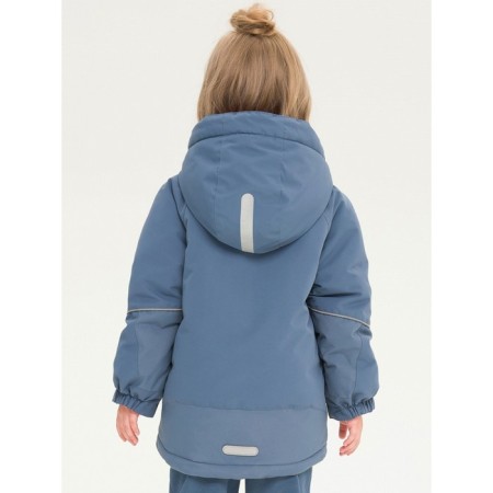 Jacket for girls, height 98 cm, dark gray color-5