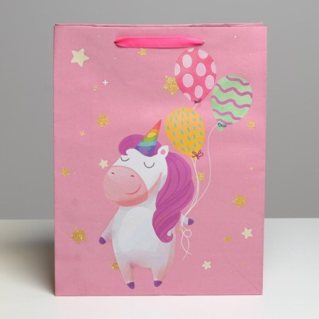 Package Gift Crafts Vertical, Packaging, Unicorns, L 31 x 40 x 11.5 cm-2