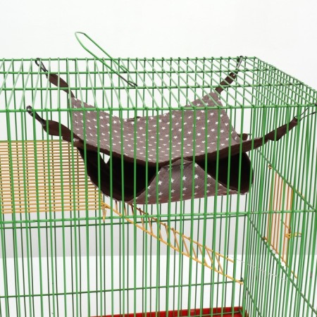 Gamak "suspension" for rodents 23*23 cm, calico, fleece, gray-4
