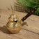 Turk with a lid 20x10x15 cm, brass