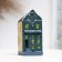 Figure "City House" 3.5x4x8cm, mix