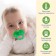 Silicone teether "berry-dummy", yellow color, crush me
