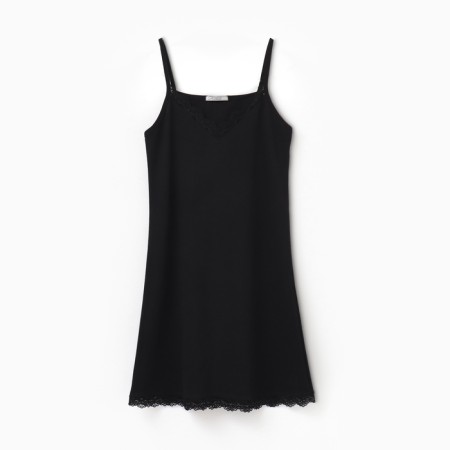 Night shirt female, black color, size 48-3